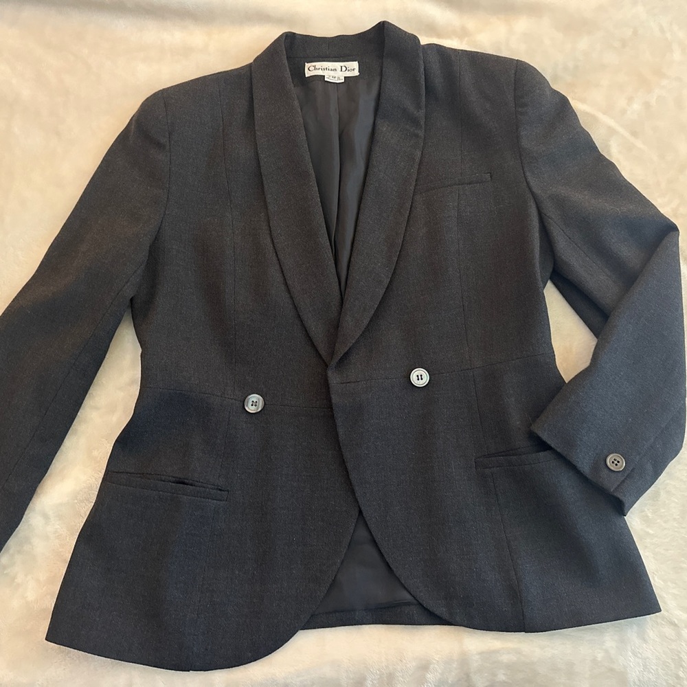 Christian Dior Vintage Grey Blazer
